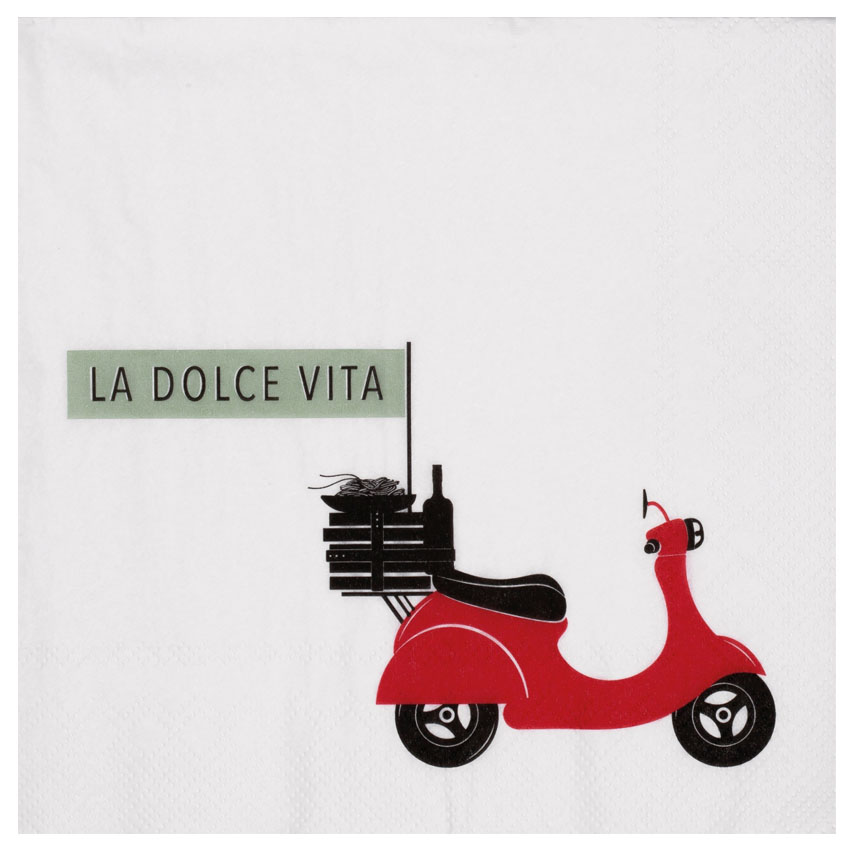 Räder Serviette "La Dolce Vita" 16,5x16,5cm