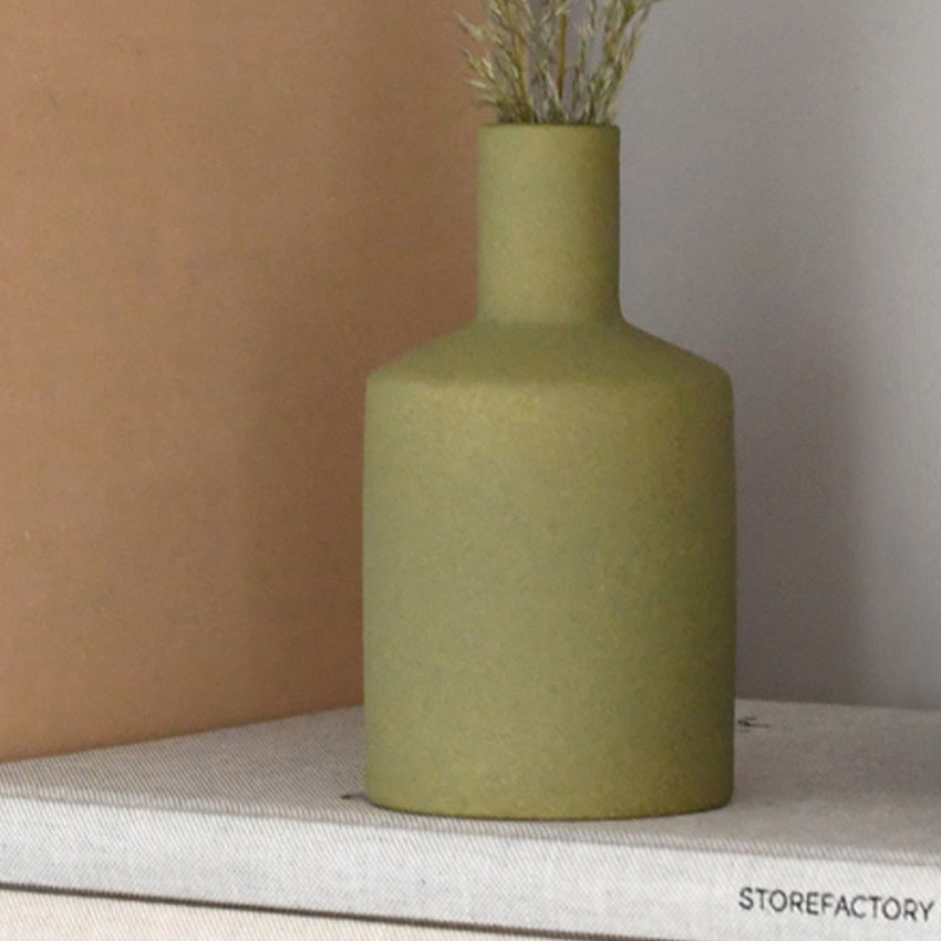 Albacken -  straight green Vase