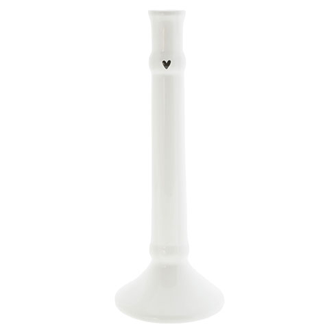 Candlestick L white Stabkerzenhalter 24cm