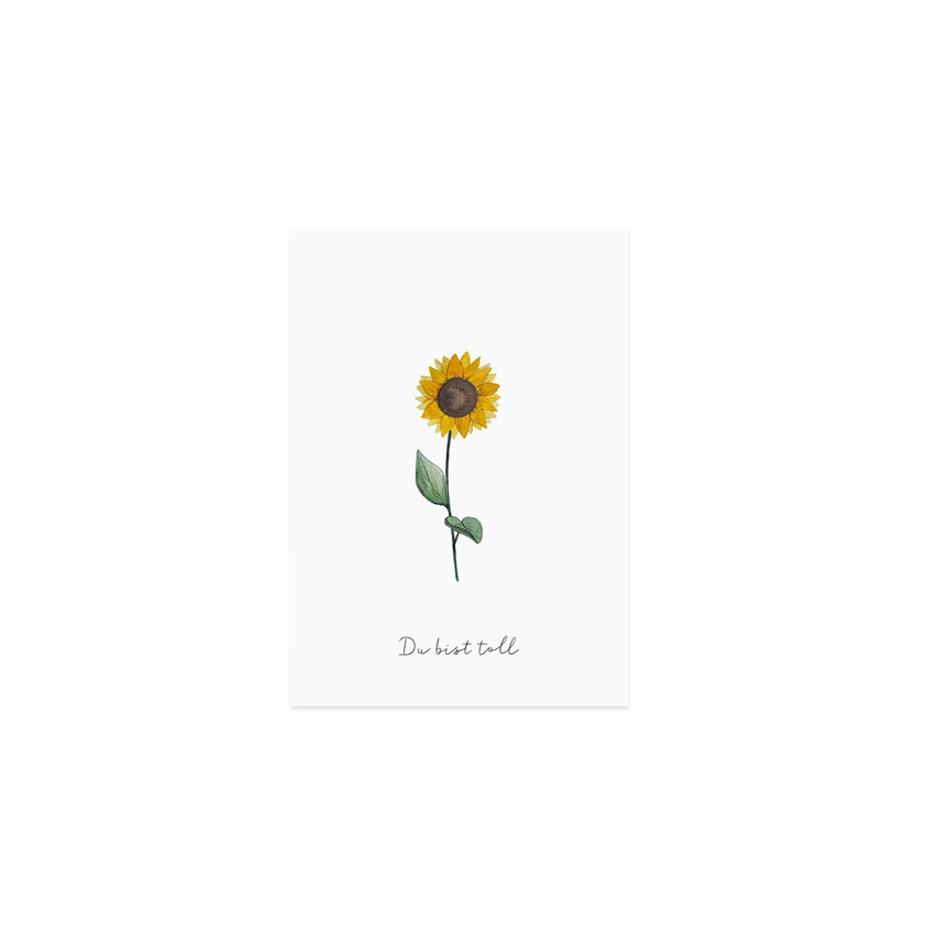Dankeskarte "Sonnenblume"